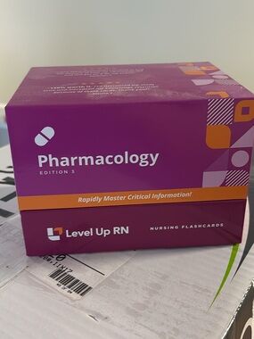 Pharmacology Nursing Flashcards - Purple